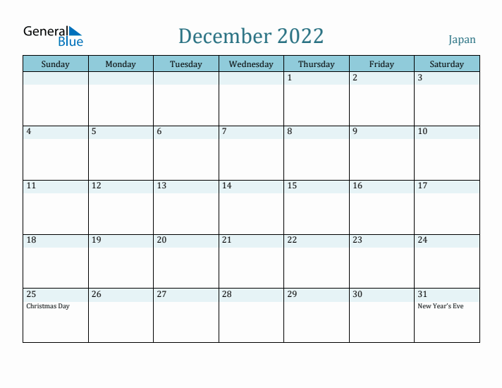 December 2022 Calendar with Holidays