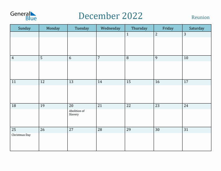 December 2022 Calendar with Holidays