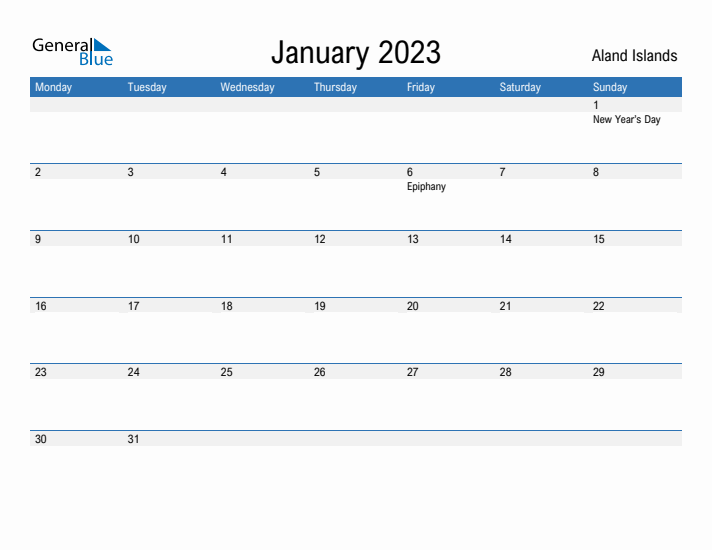 Fillable January 2023 Calendar