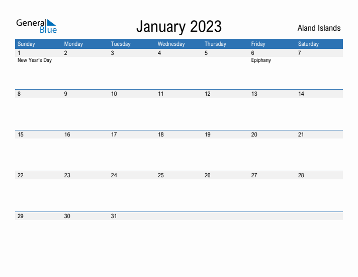 Fillable January 2023 Calendar