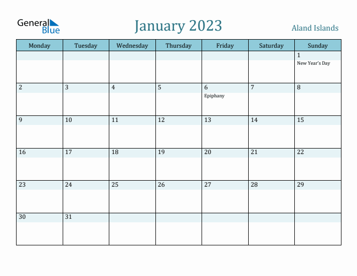 January 2023 Calendar with Holidays