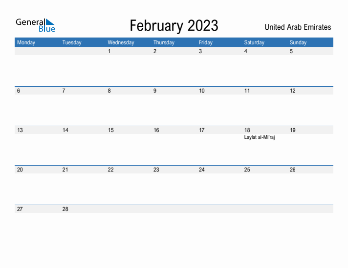 Fillable February 2023 Calendar