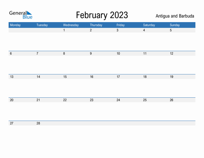 Fillable February 2023 Calendar