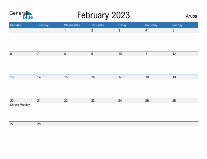 Fillable February 2023 Calendar