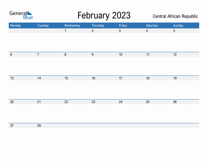 Fillable February 2023 Calendar