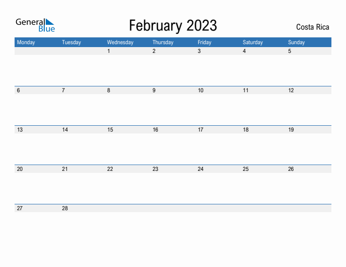 Fillable February 2023 Calendar