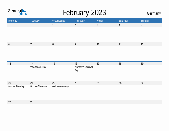 Fillable February 2023 Calendar