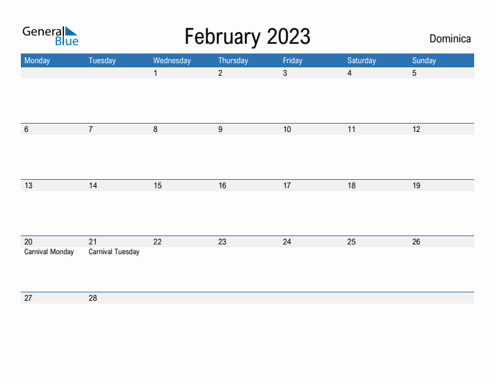 Fillable February 2023 Calendar