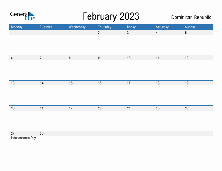 Fillable February 2023 Calendar