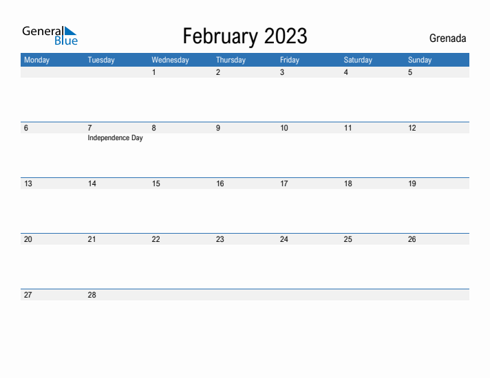 Fillable February 2023 Calendar