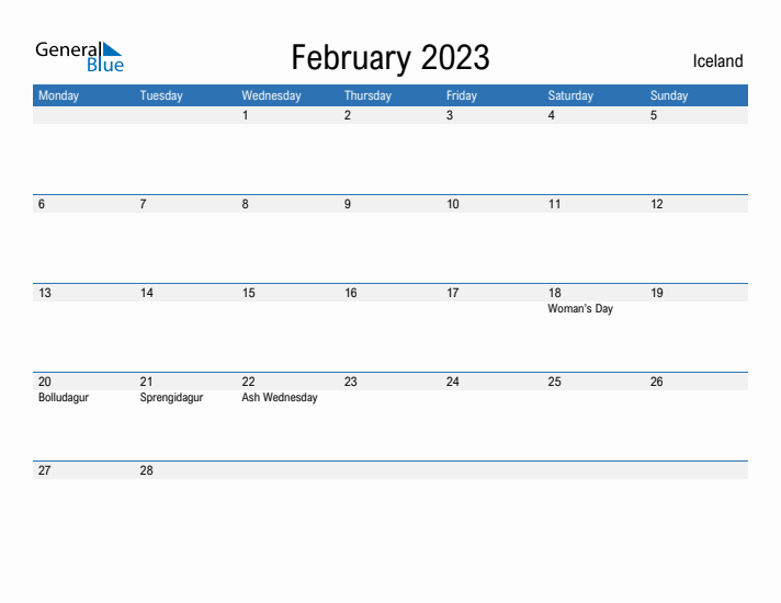 Fillable February 2023 Calendar