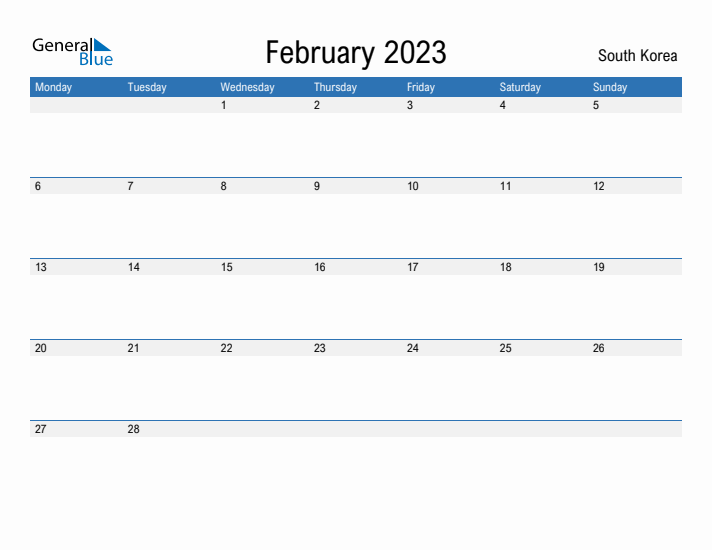 Fillable February 2023 Calendar