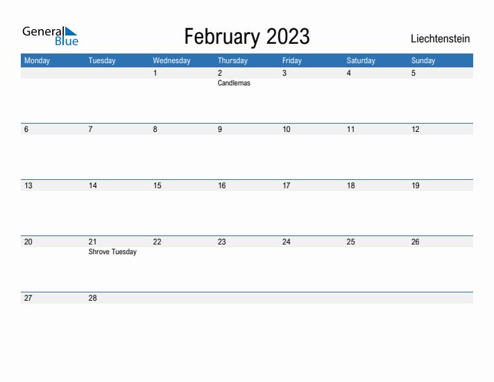 Fillable February 2023 Calendar