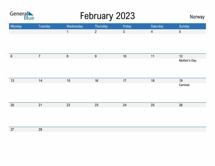 Fillable February 2023 Calendar