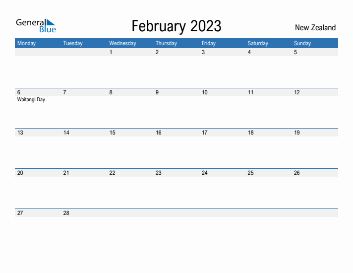 Fillable February 2023 Calendar