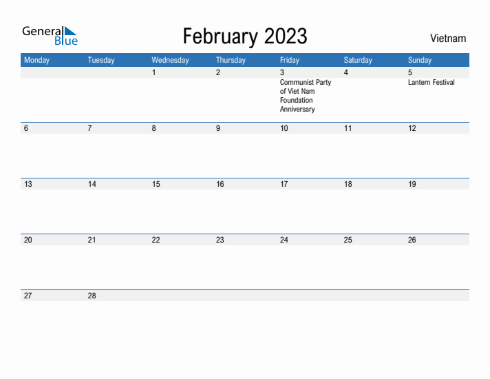 Fillable February 2023 Calendar