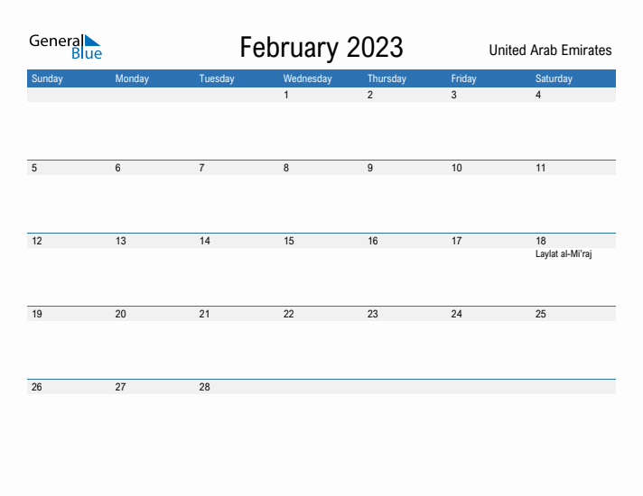 Fillable February 2023 Calendar