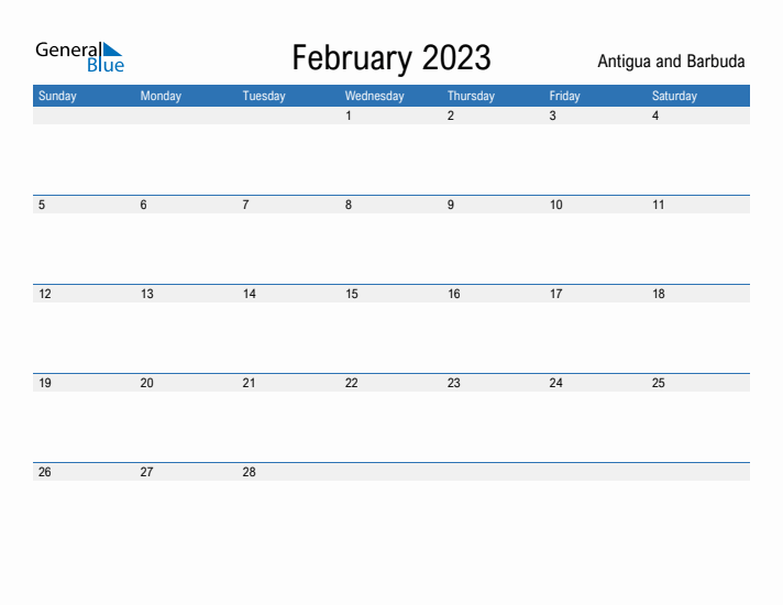 Fillable February 2023 Calendar