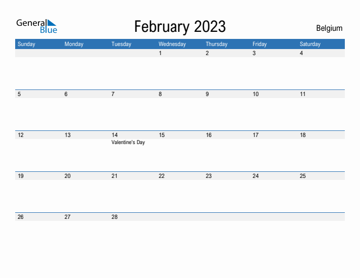 Fillable February 2023 Calendar