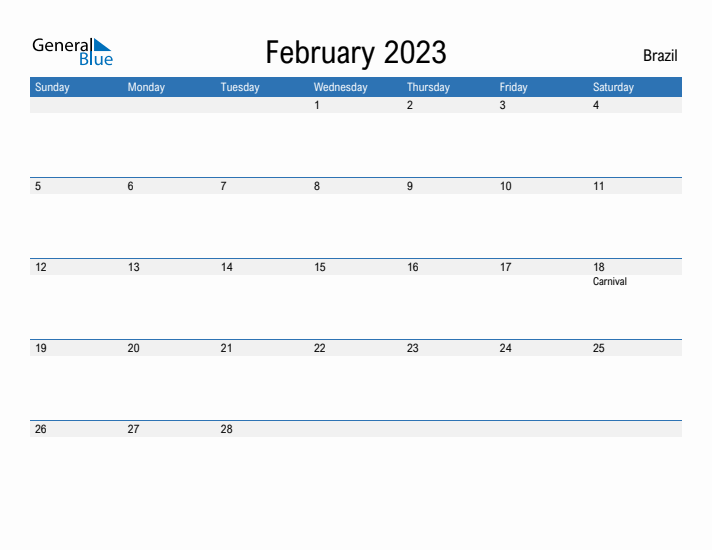 Fillable February 2023 Calendar