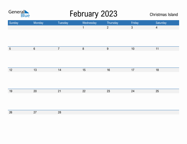 Fillable February 2023 Calendar