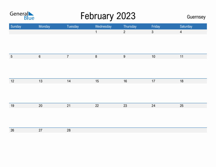 Fillable February 2023 Calendar