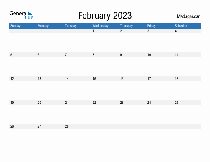 Fillable February 2023 Calendar