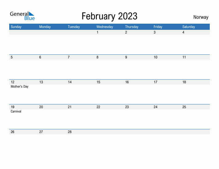 Fillable February 2023 Calendar