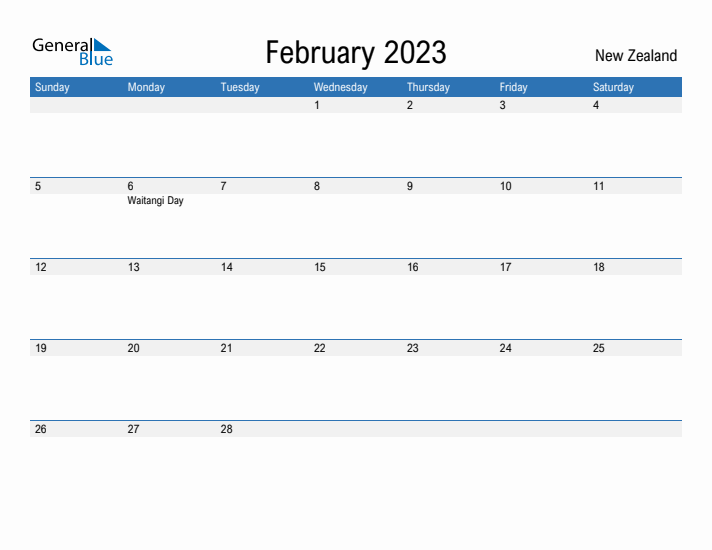 Fillable February 2023 Calendar