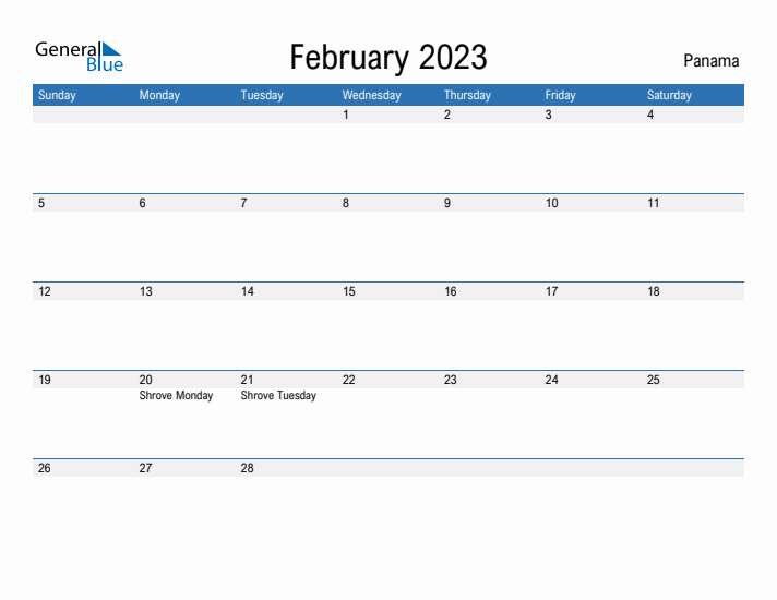 Fillable February 2023 Calendar