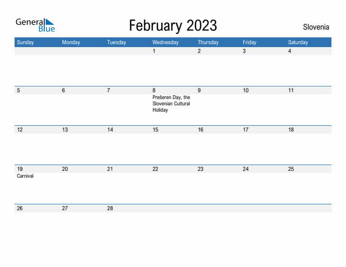 Fillable February 2023 Calendar