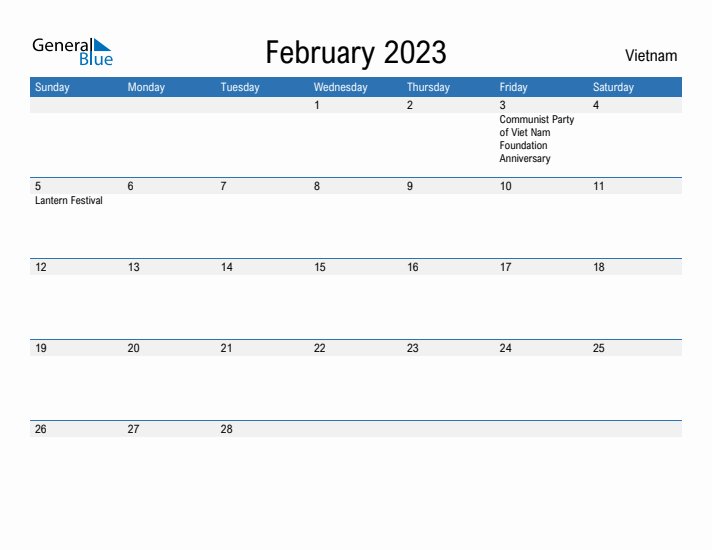 Fillable February 2023 Calendar