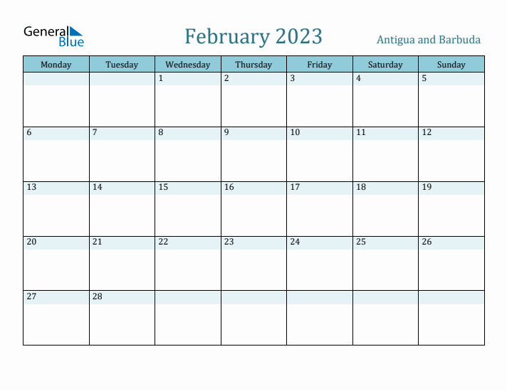 February 2023 Calendar with Holidays