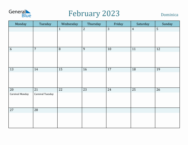 February 2023 Calendar with Holidays