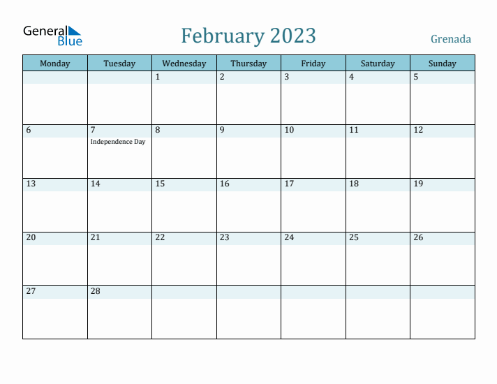 February 2023 Calendar with Holidays