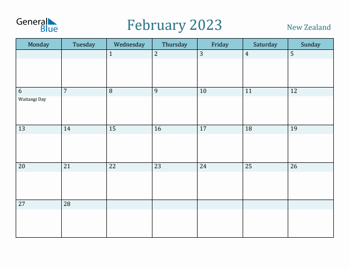 February 2023 Calendar with Holidays