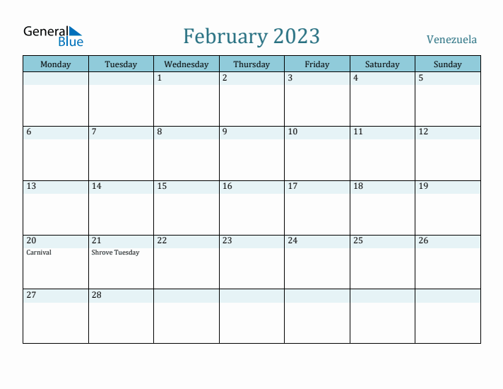 February 2023 Calendar with Holidays