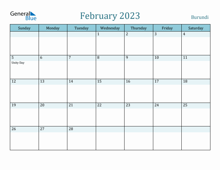 February 2023 Calendar with Holidays