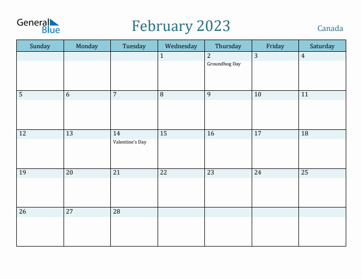 February 2023 Calendar with Holidays