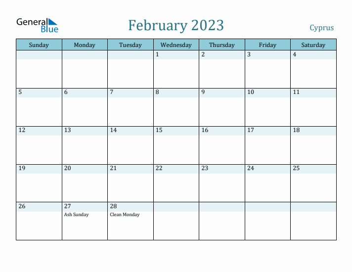 February 2023 Calendar with Holidays