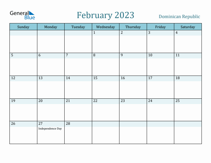 February 2023 Calendar with Holidays