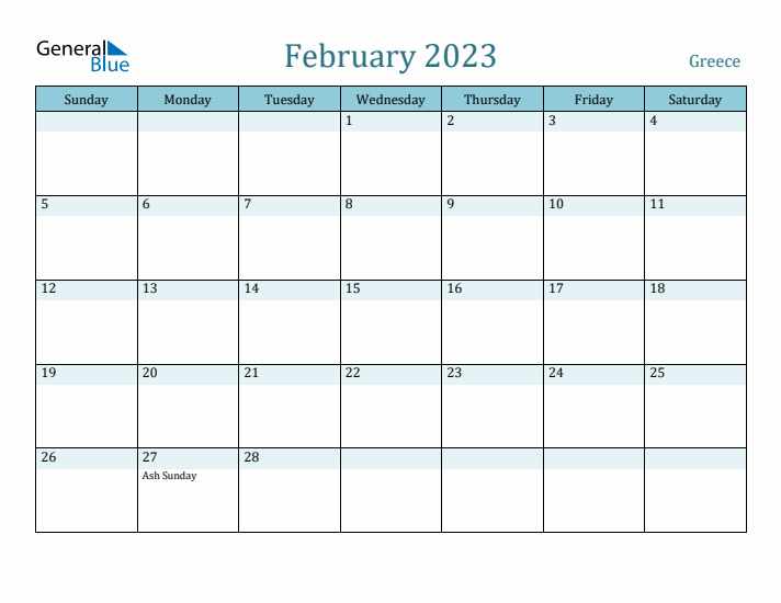 February 2023 Calendar with Holidays