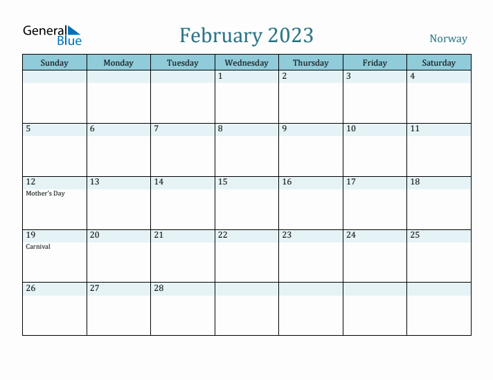 February 2023 Calendar with Holidays