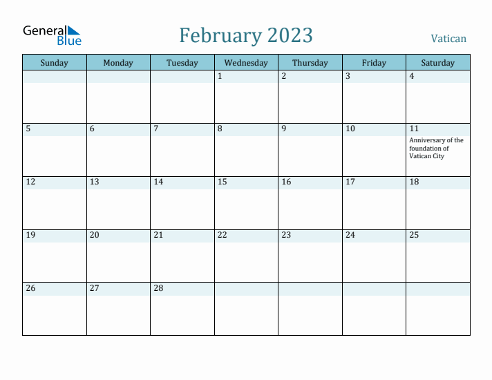 February 2023 Calendar with Holidays