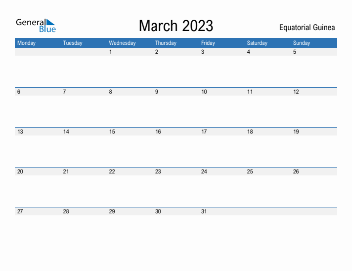 Fillable March 2023 Calendar