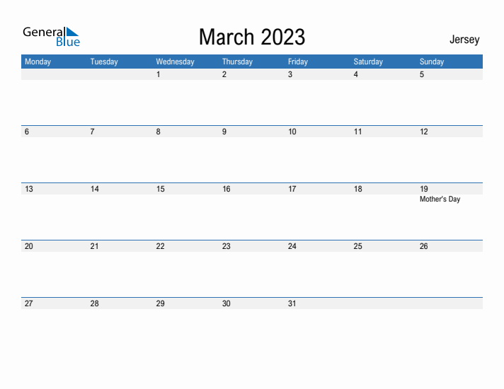 Fillable March 2023 Calendar