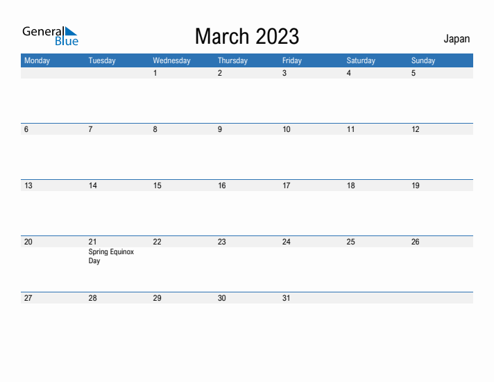 Fillable March 2023 Calendar