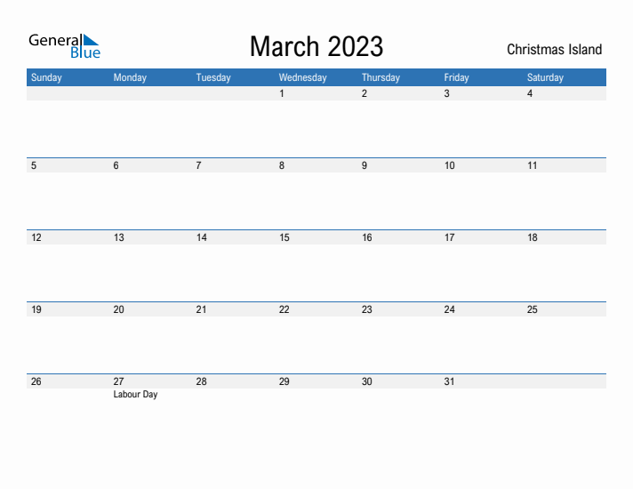 Fillable March 2023 Calendar