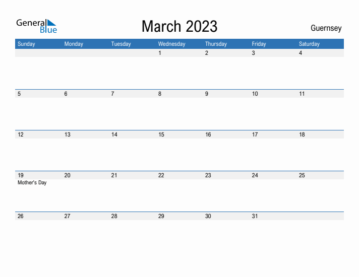 Fillable March 2023 Calendar