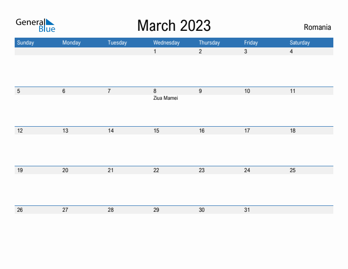 Fillable March 2023 Calendar